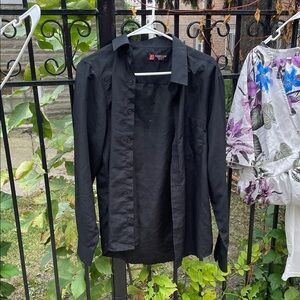 Black Button-Up Shirt